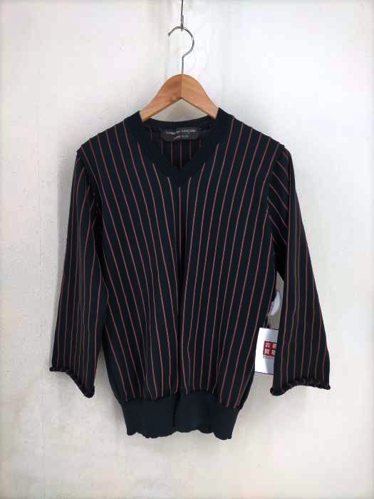 COMME des GARCONS HOMME PLUS(コムデギャルソンオムプリュス) AD2002 03SS DAYTIME EVENING期 製品染め カットオフデザインニット メンズ 表記無