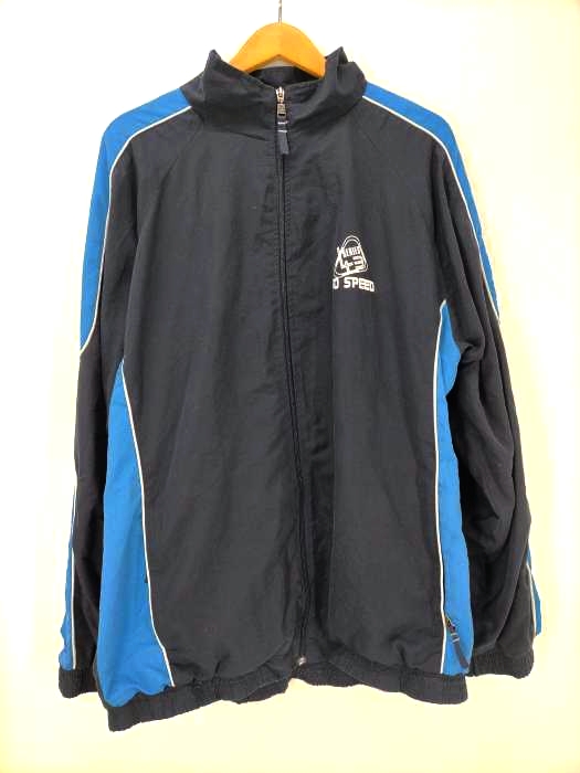 USED古着(ユーズドフルギ) {{GRINARIO SPORTS}} プリント ジップアップジャケット メンズ import：XXL