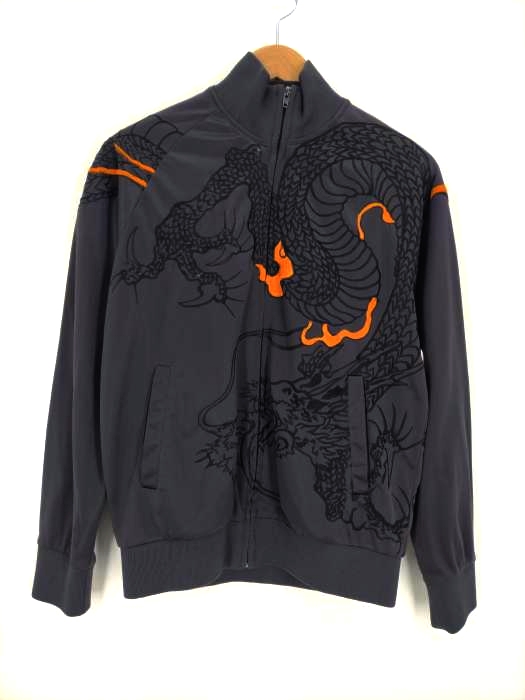 JAPANESE CLASIC SCRIPT 花旅楽団 龍刺繍トラックジャケット ジャージ メンズ  L