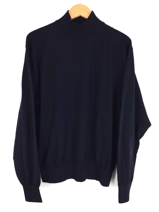 LANVIN(ランバン) シルク混 ウールハイネックニット メンズ  48