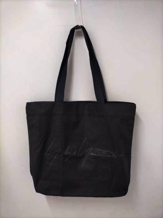 Yohji Yamamoto(ヨウジヤマモト) シグネチャーロゴキャンバストートバッグ メンズ 表記無