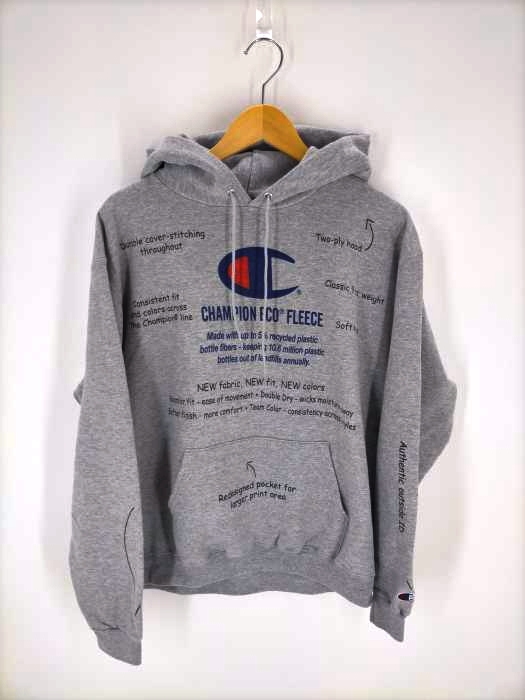 チャンピオン Champion ECO authentic ブランドロゴプリントパーカー メンズ JPN：L
