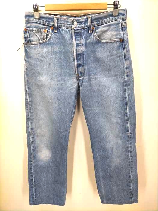 リーバイス Levis 99年製 90S ボタン裏647 501xx ボタンフライデニム アイスウォッシュ メンズ 33inch