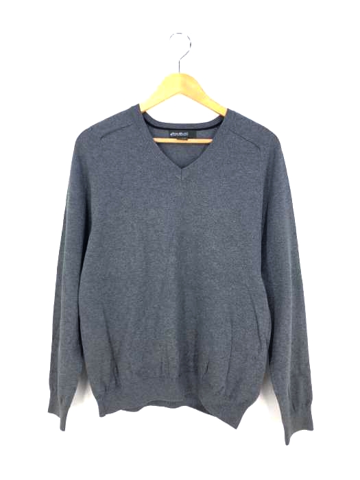 エディーバウアー Eddie Bauer Vネック コットンナイロンニット メンズ import：S