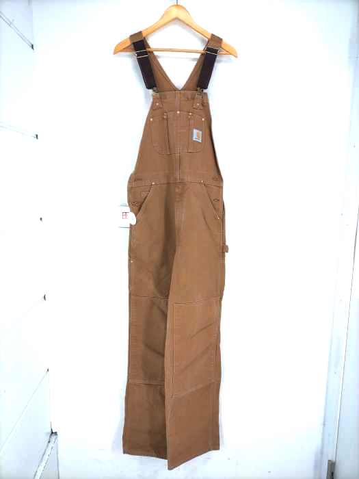 カーハート Carhartt ダブルニー オーバーオールブラウンダック メンズ  34X34
