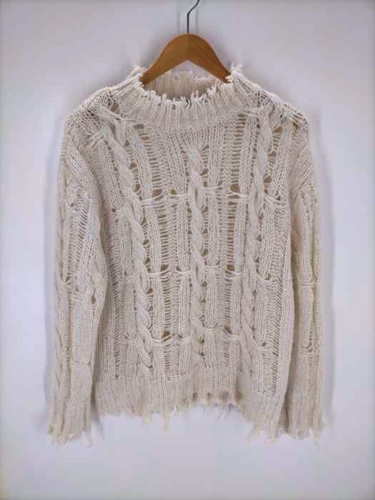 スライ SLY 20AW DAMAGED ALPACA MIX LOOSE トップス レディース FREE