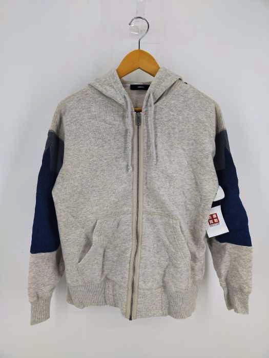 ディーゼル DIESEL デニムパッチジップパーカー メンズ import：XS