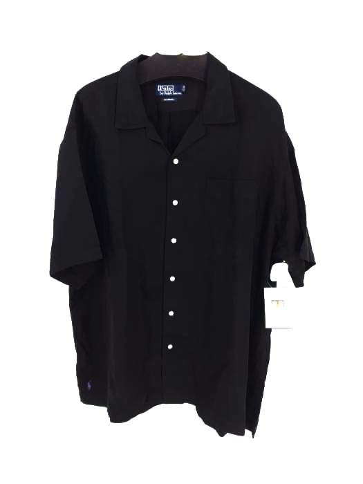 Polo by RALPH LAUREN(ポロバイラルフローレン) CALDWELL シルクリネン オープンカラーシャツ メンズ JPN：XXL