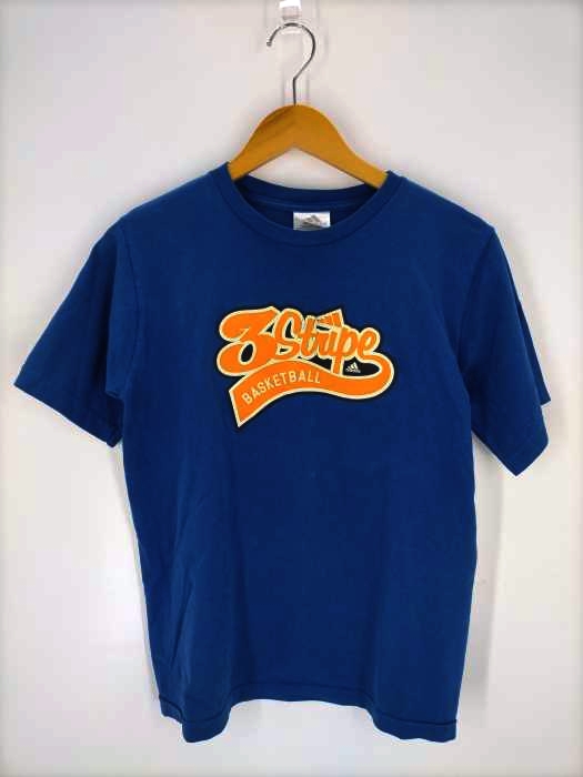 adidas(アディダス) 3STRIPE BASKETBALL プリント半袖Tシャツ メンズ JPN：L