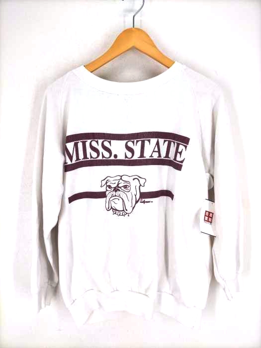 USED古着(ユーズドフルギ) 1990© MISS STATE ラグランスウェット メンズ 表記無