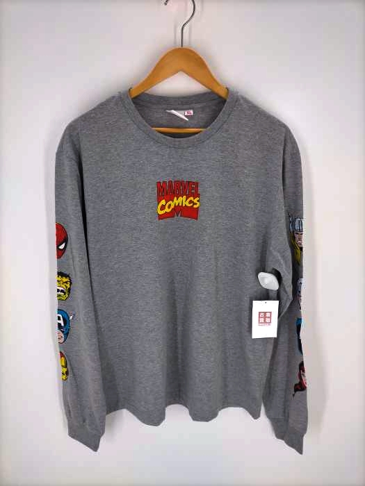 MARVEL(マーベル) 袖プリント ロングスリーブTシャツ メンズ JPN：XL