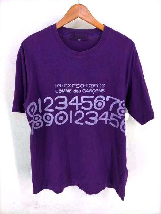 COMME des GARCONS(コムデギャルソン) AD2005 製品染プリント半袖Tシャツ メンズ JPN：M