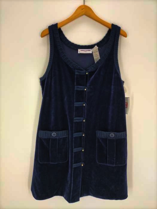 SONIA RYKIEL(ソニアリキエル) フランス製 ベロアワンピース レディース JPN：L