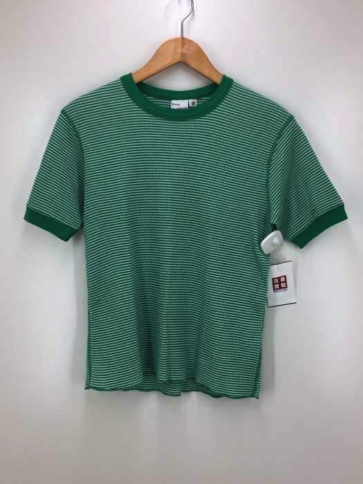 Healthknit(ヘルスニット) ワッフル ボーダー Tシャツ レディース JPN：S