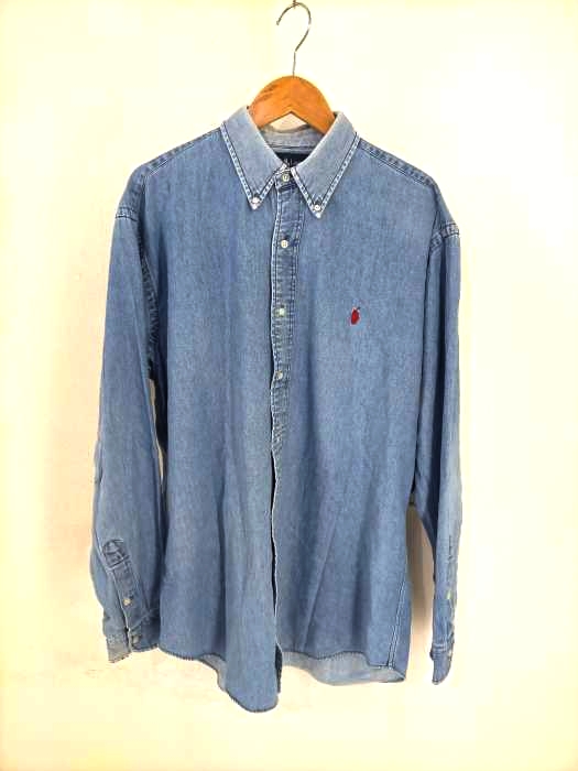 RALPH LAUREN(ラルフローレン) 90s ポニー刺繍デニムシャツ メンズ JPN：M