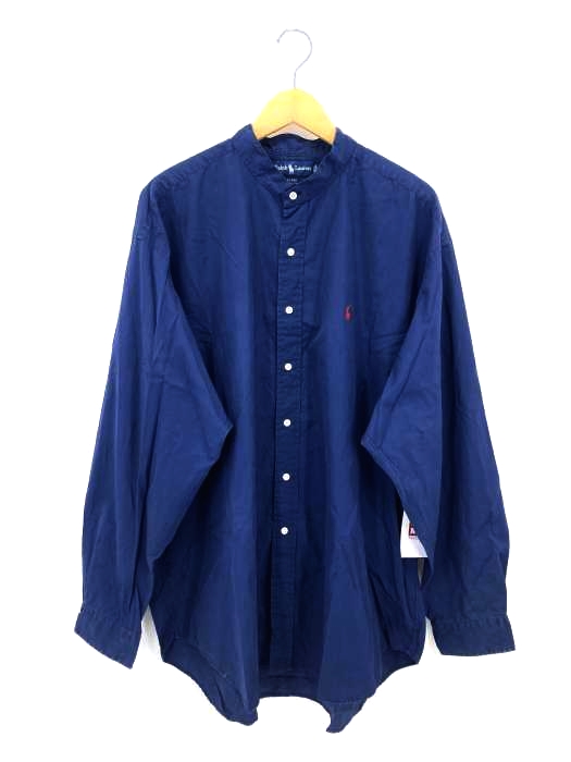 RALPH LAUREN(ラルフローレン) BLAKE バンドカラーシャツ スモールポニー メンズ import：XXL