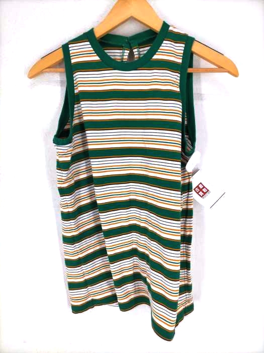 6 BEAUTY & YOUTH UNITED ARROWS(ロクビューティーアンドユースユナイテッドアローズ) MULTI BORDER NO SLEEVE T-SHIRT レディース 表記無
