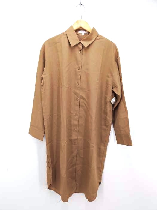 moussy(マウジー) LONG SHIRT DRESS レディース  FREE