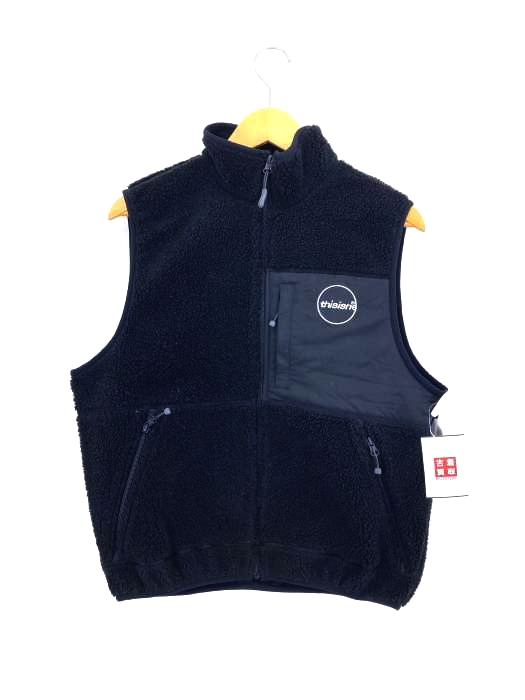 THIS IS NEVER THAT(ディスイズネバーザット) Logo boa Fleece Vest メンズ JPN：M