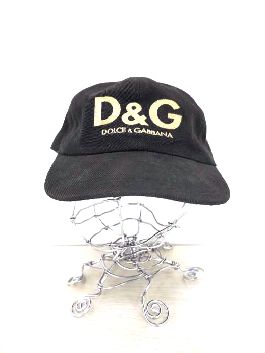 D&G DOLCE&GABBANA(ディーアンドジードルチェアンドガッバーナ) ロゴ刺繍 キャップ メンズ 表記無