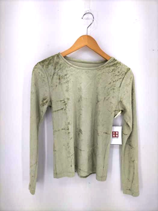 Ray BEAMS(レイビームス) 21AW ベロア クルーネック ロングスリーブ Tシャツ レディース 表記無