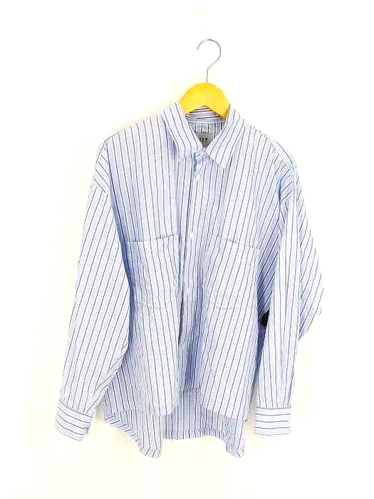 KIIT(キート) CHIC CHIN STRIPE L/SLEEVE SHIRTS メンズ JPN：2