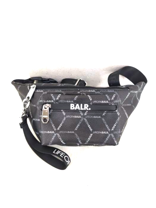 BALR(ボーラー) LOAB ロゴ総柄ボディバッグ メンズ 表記無
