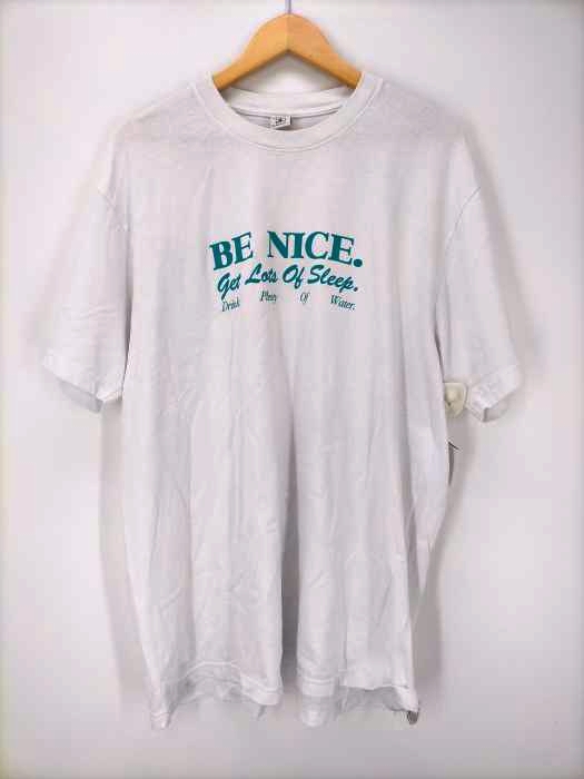 SPORTY& RICH(スポーティーアンドリッチ) BE NICE T SHIRT メンズ import：XL