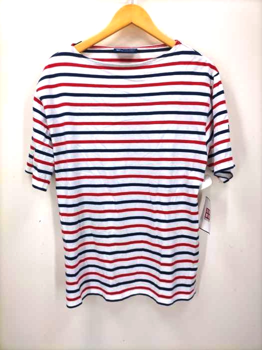 セントジェームス SAINT JAMES ボートネック マルチボーダーTシャツ メンズ JPN：L