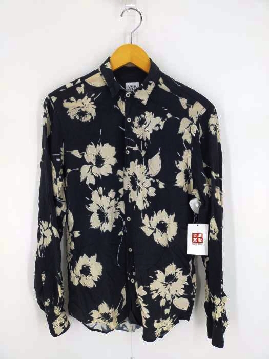ザラ ZARA 花柄 シャツ メンズ JPN：S