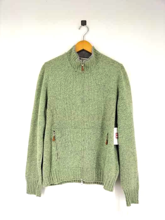 ブルネロクチネリ BRUNELLO CUCINELL カシミヤ フルジップ フロントポケット ニットカーディガン メンズ JPN：50