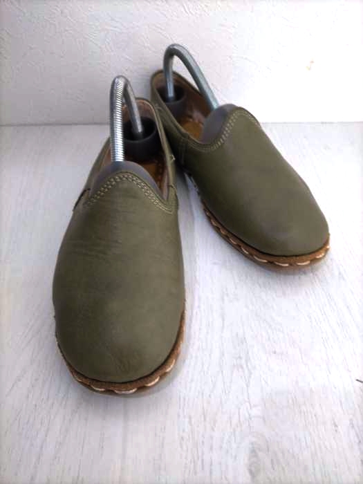 ユーズドフルギ USED古着 Sabah レザースリッポン メンズ JPN：39