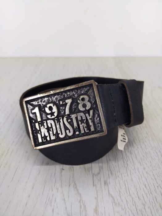 DIESEL ブラック ベルト 1978年製 本革 ディーゼル DIESEL 1978 INDUSTRY バックル レザーベルト メンズ