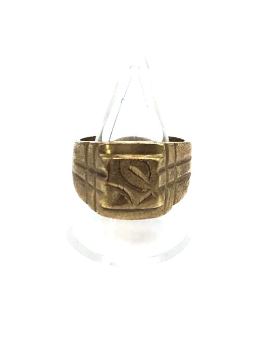 ユーズドフルギ USED古着 18K 金メッキ リング メンズ 表記無