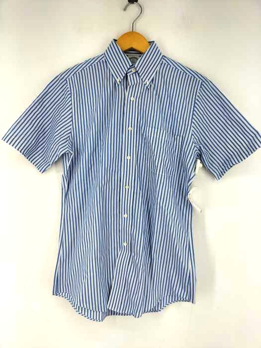 ブルックスブラザーズ BROOKS BROTHERS REGENT S/Sストライプ柄BDシャツ メンズ  14 1/2