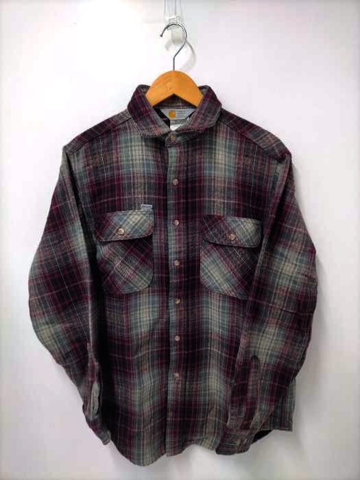 カーハート Carhartt 80-90s チェックネルシャツ メンズ import：M