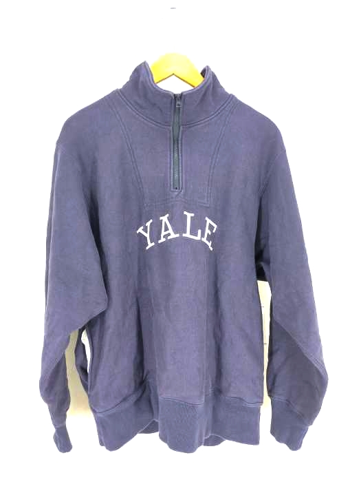ジャーナルスタンダード JOURNAL STANDARD YALE UNIVERSITY 刺繍ハーフジップスウェット メンズ JPN：M