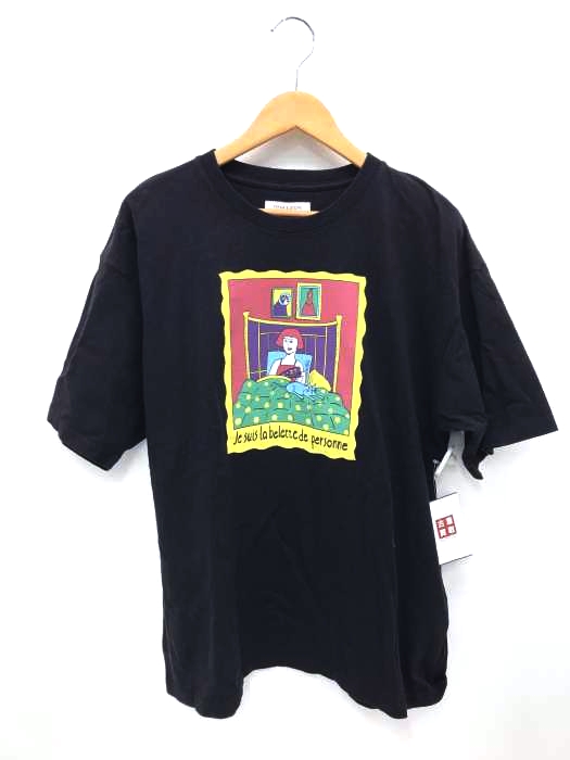 FREAKS STORE(フリークスストア) JE SUIS LA BELETTE DE PERSONNEプリントTシャツ BONNE NUIT メンズ JPN：M
