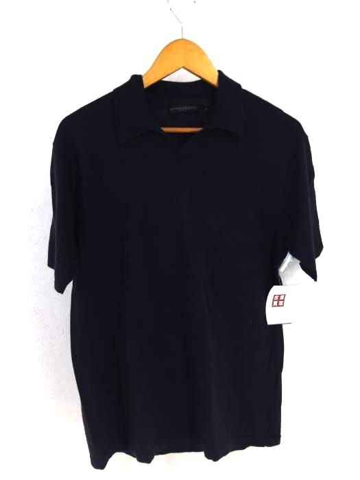 DONNA KARAN カシミヤ混コットンポロシャツ メンズ JPN：S