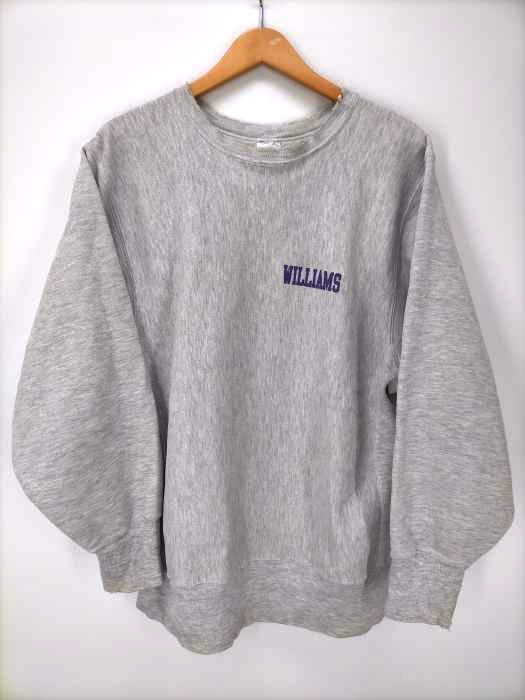 Champion(チャンピオン) 90S USA製 REVERSE WEAVE WILLIAMS 両面プリントボロスウェット メンズ import:L