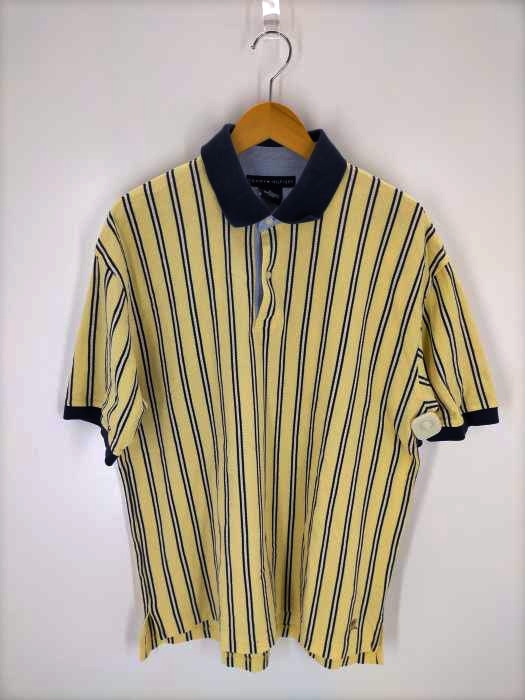TOMMY HILFIGER(トミーヒルフィガー) ストライプ半袖ポロシャツ メンズ JPN：XL