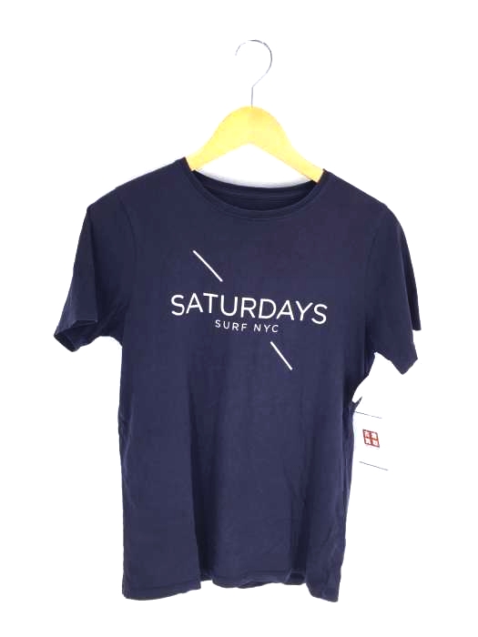 SATURDAYS SURF NYC(サタデーズ サーフ ニューヨーク) ロゴプリント クルーネックTシャツ メンズ JPN：XS
