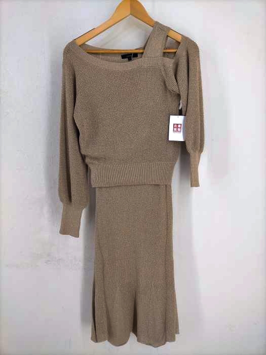 rienda(リエンダ) アシンメトリーグリッターKnit SET UP レディース  FREE
