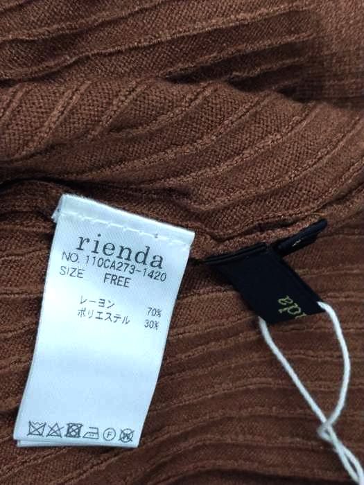 rienda(リエンダ) フロントボタンKnit3WAYワンピカーデ レディース  FREE