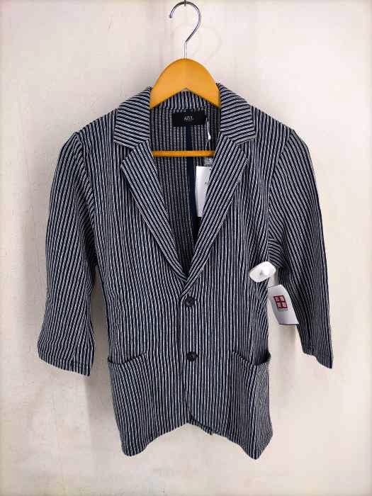 AZUL by moussy(アズールバイマウジー) STRIPE 3/4 SLEEVE EASY JACKET メンズ  S