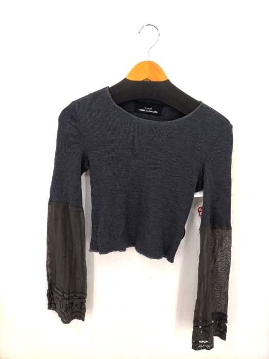 tricot COMME des GARCONS(トリココムデギャルソン) クロップド 切替シアースリーブニット レディース 表記無