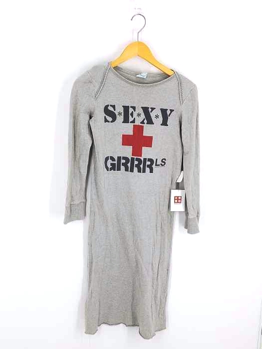 HYSTERIC GLAMOUR(ヒステリックグラマー) 初期タグ SEXY GRRR スウェットワンピース レディース FREE