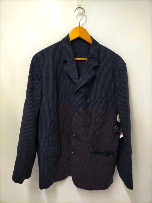 COMME des GARCONS HOMME PLUS(コムデギャルソンオムプリュス) AD1996 96AW モッズ期 バイカラー ウール 4Bテーラードジャケット メンズ JPN：L