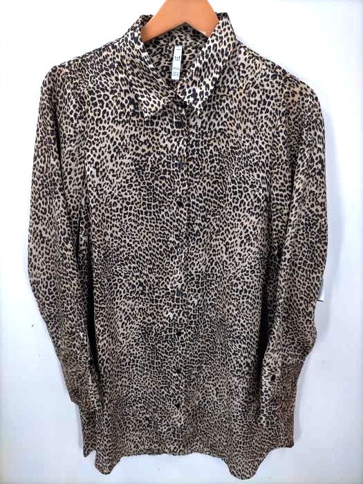 ZARA(ザラ) レオパード サテンシャツ レディース JPN：M