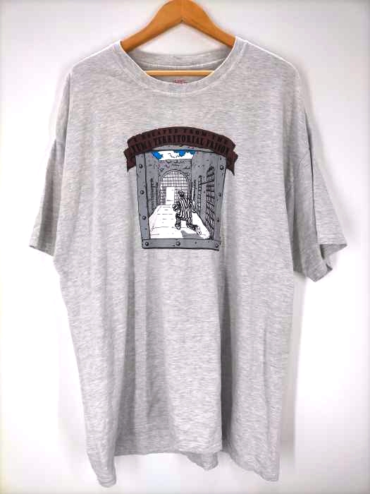 ヘインズ Hanes BEEFY-T YUMA TERRITRIAL PRISON 脱獄プリント ビッグサイズ メンズ import：XXL